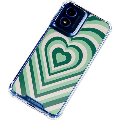 Lucky Heart Pattern Moto G 5G (2024) Clear Case